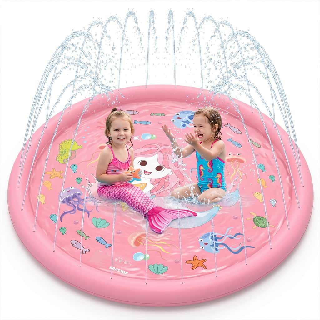 Splash Pad Sprinkler Infantil Piscina Inflável Chafariz Esteira 170cm Meninas, imagem 1 de 1