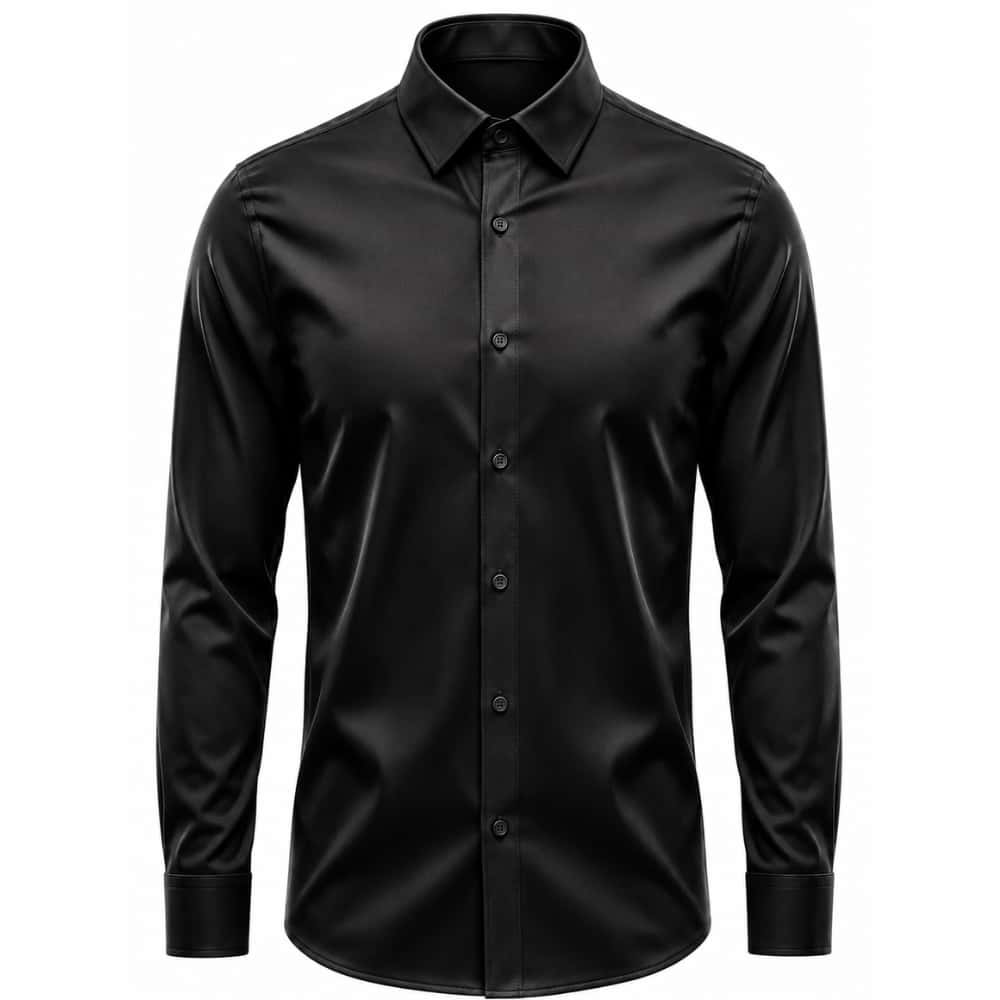 Camisa Social Masculina Manga Longa Lisa Premium com Elastano Antiamaassante para Trabalho e Festas e LOVE INSIDE, imagem 1 de 1