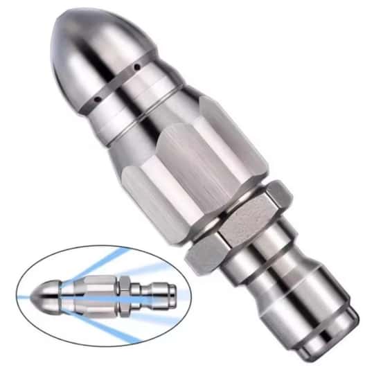 Bico Desentupidor de Tubulação 7 Jatos para Lavadora de Alta Pressão Limpeza de Canos e Esgoto, imagem 1 de 1