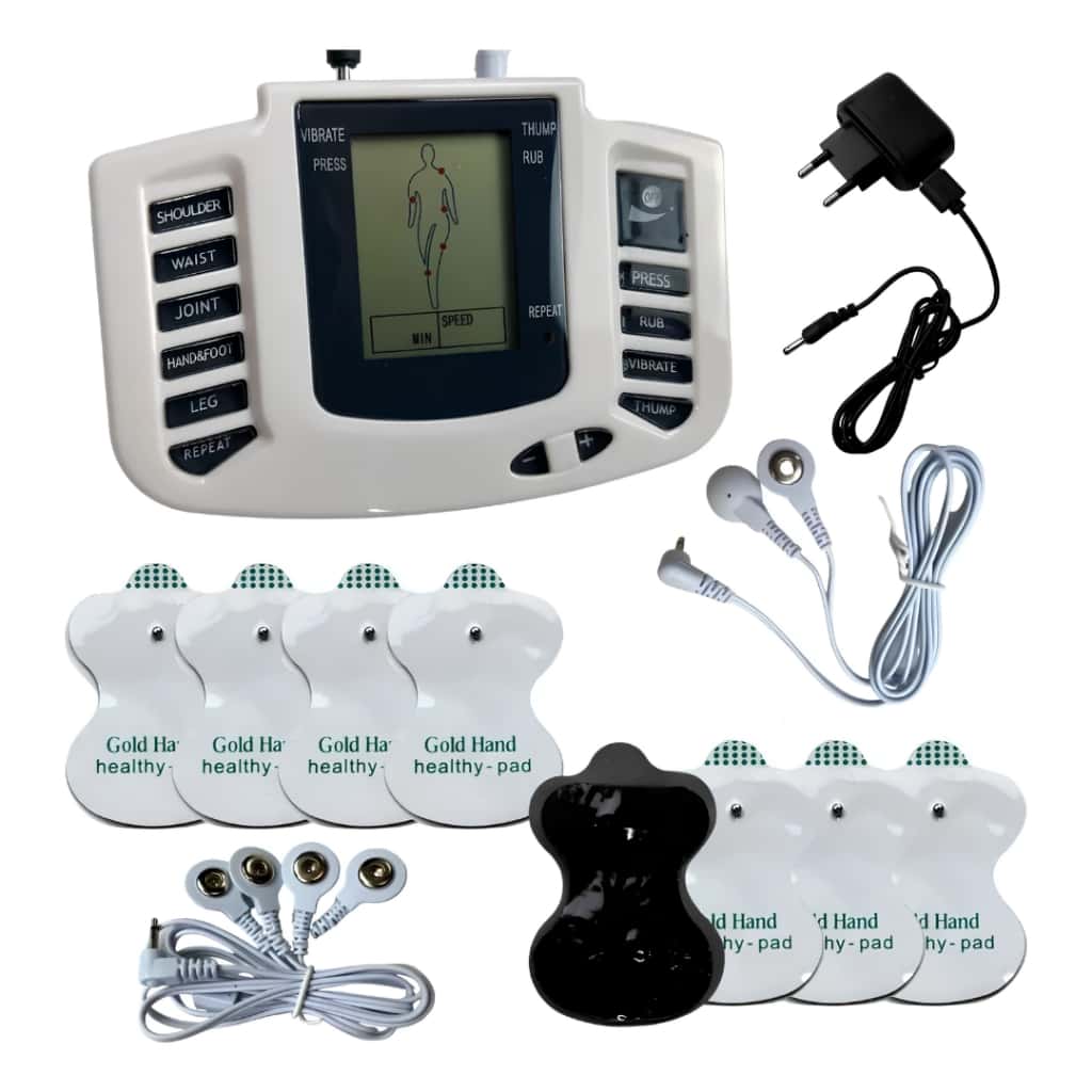 Massageador Elétrico Portátil com Visor LCD 8 Níveis de Intensidade Vários Modos de Massagem, imagem 1 de 1