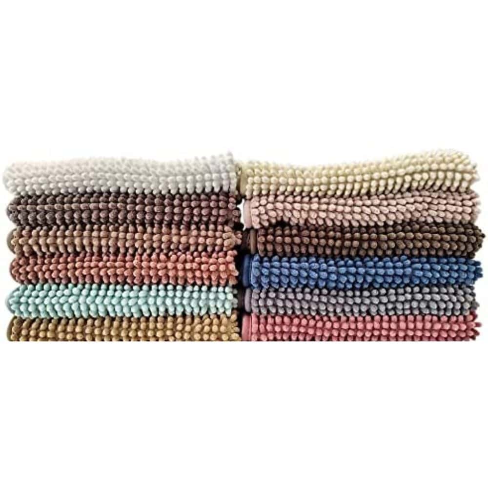 Kit 3 Tapetes Banheiro Antiderrapante Bolinha Microfibra Super Absorvente Lavável 38x58 Macio, imagem 1 de 1