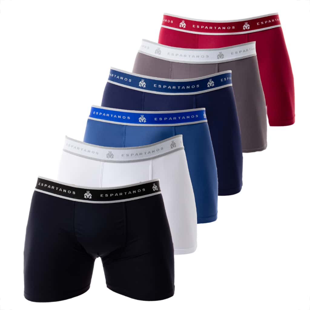 Kit 5 Cuecas Boxer  microfibra Masculino Adulto Homem Ciclismo Cueca De Qualidade Lisa, imagem 1 de 1