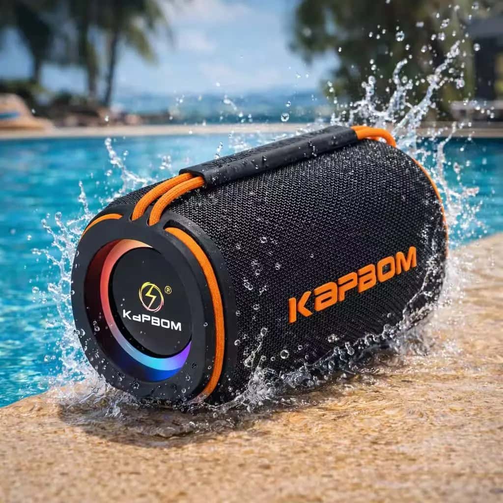Caixa de Som Portátil IPX4 Bluetooth 5.3 TWS 30/60W À Prova d’Água Com Luz RGB, imagem 1 de 1