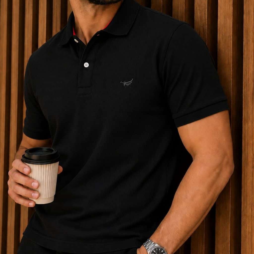 Camisa Polo Básica Masculina Piquet Slim, imagem 1 de 1