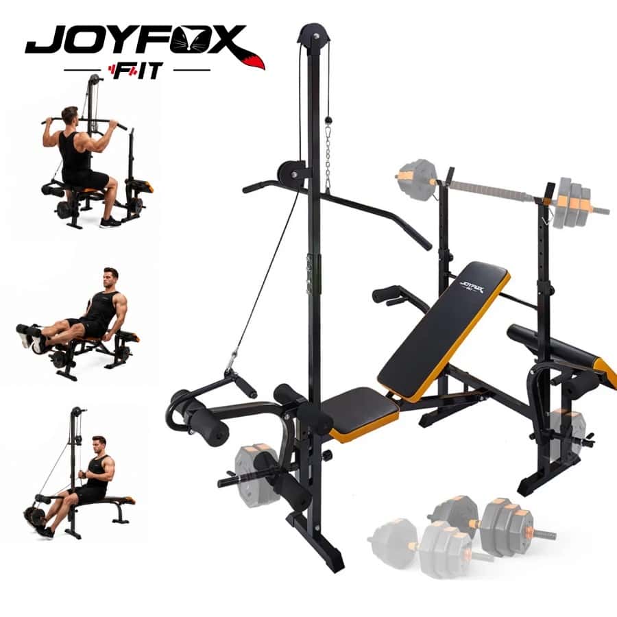 Banco de Supino Regulável JOYFOX - Estação de Musculação Multifuncional para Treino em Casa, imagem 1 de 1