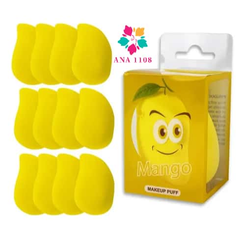 ANA 1108 Kit 12 peças Esponja de Rosto Facial Maquiagem Base Manga, imagem 1 de 1