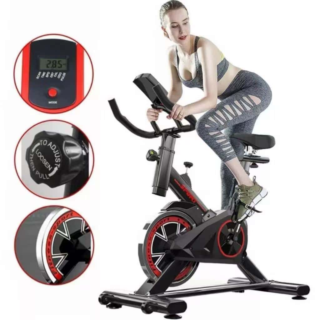 Esta é uma bicicleta ergométrica doméstica silenciosa, equipada com um volante de 15 kg e capacidade de carga de 150 kg., imagem 1 de 1