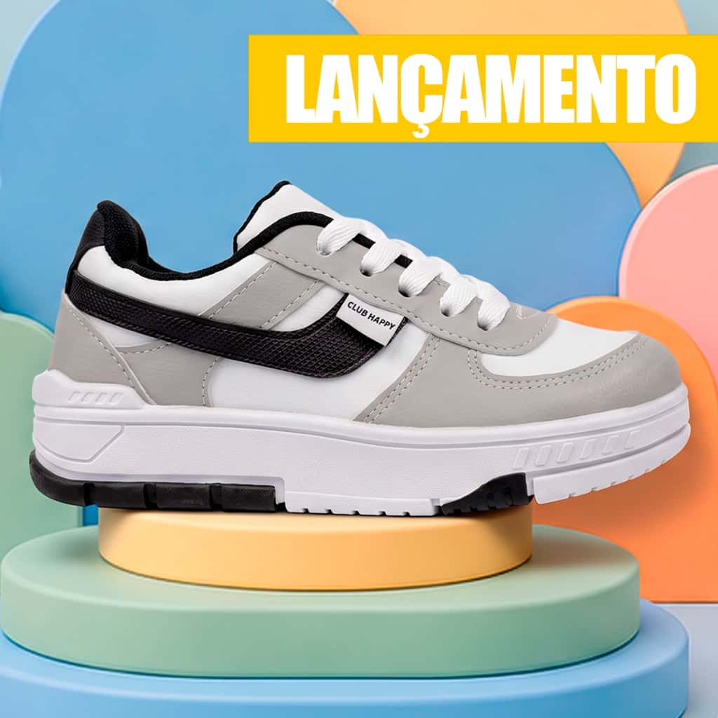 Tenis Infantil Menino Masculino Escolar Casual Club Happy, imagem 1 de 1