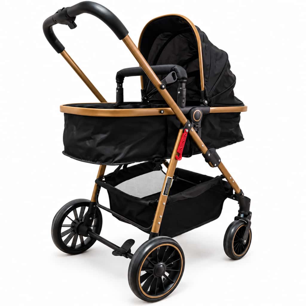 Carrinho De Bebê Completo 3 EM 1 Apoapp Com Moisés e Bebe Conforto - Modelo Europeu Luxo, imagem 1 de 1