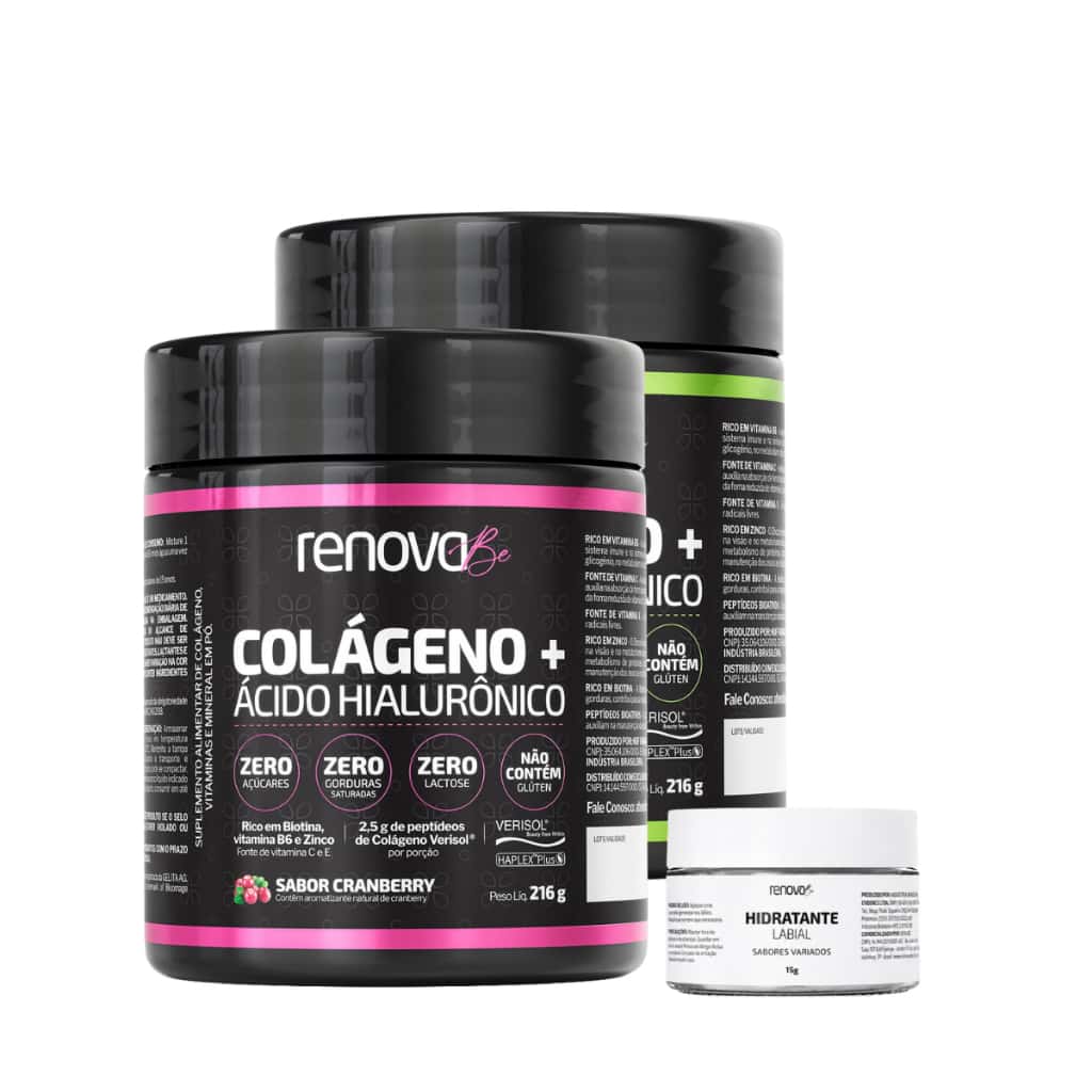 Kit 2 Colágenos Verisol com Ácido Hialurônico e Biotina Renova Be, imagem 1 de 1