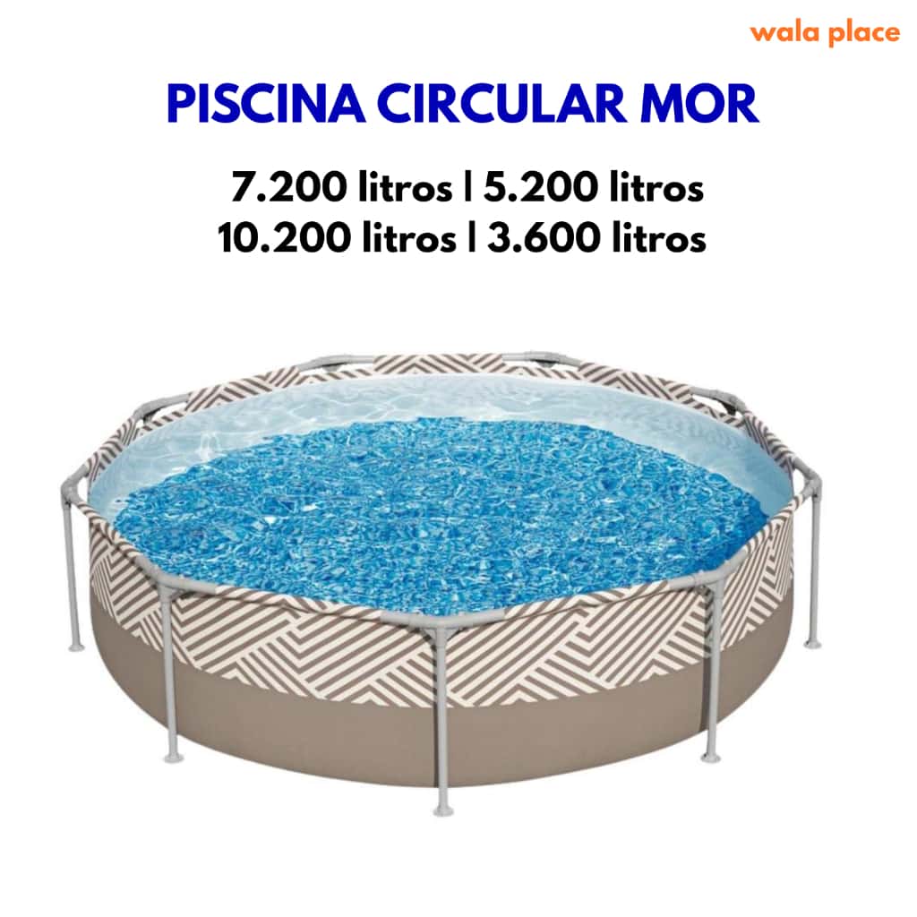Piscina 7200 Litros Circular Estrutural, ou 10200L ou 5200L ou 3600L Redonda Mor, imagem 1 de 1