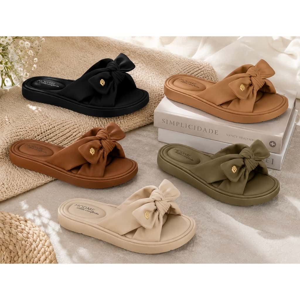 Chinelo Modare Feminino Slide Laço UltraConforto, imagem 1 de 1