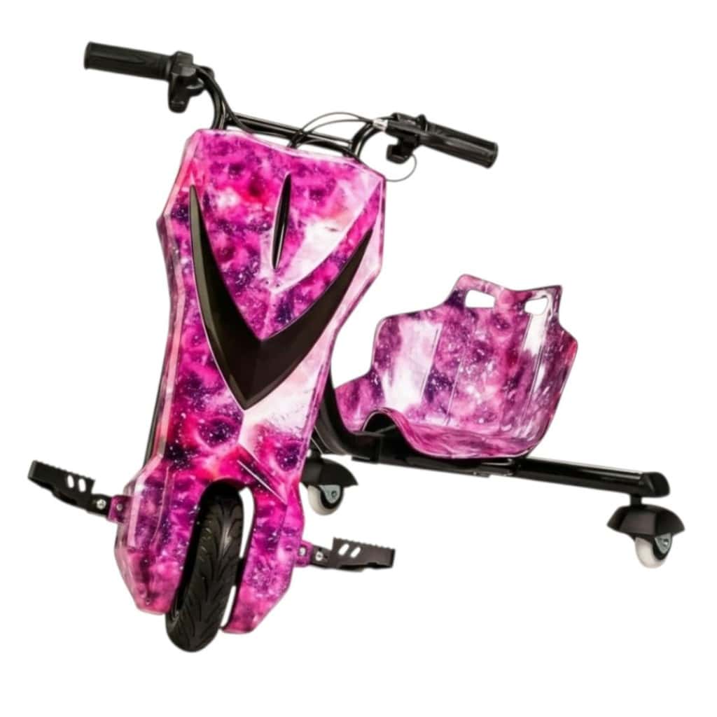 Triciclo Eletrico Infantil Drift 250W Rosa Galaxia Com Bluetooth E LED, imagem 1 de 1