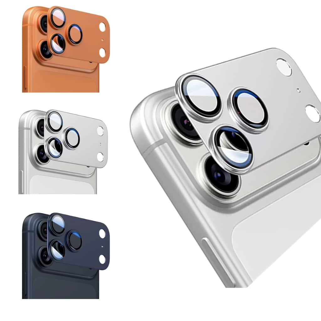 Protetor de Lente Câmera Metal para iPhone 17 17 Pro 17 Pro Max 17 Air 18 Pro 18 Pro Max Anti Risco HD, imagem 1 de 1