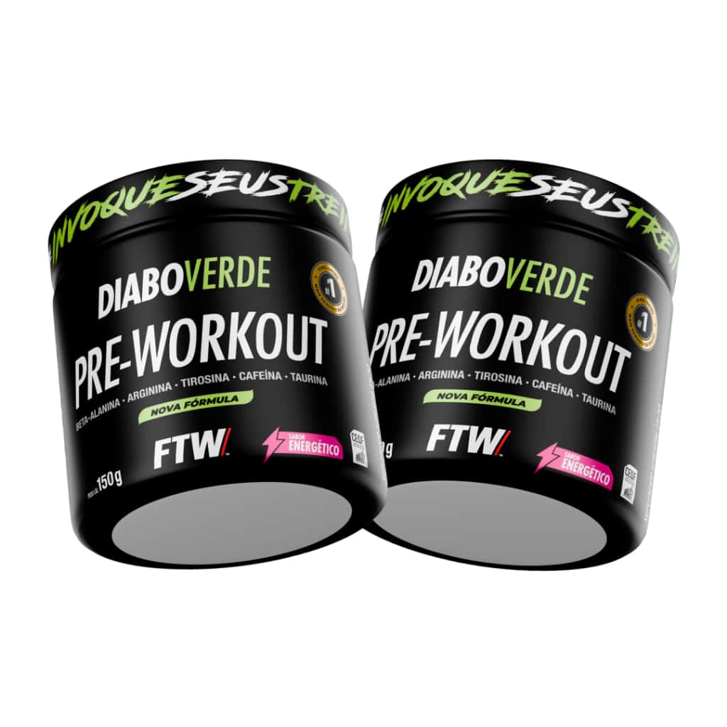 Kit 2x Pré Treino Diabo Verde Pre-Workout 150g - FTW, imagem 1 de 1