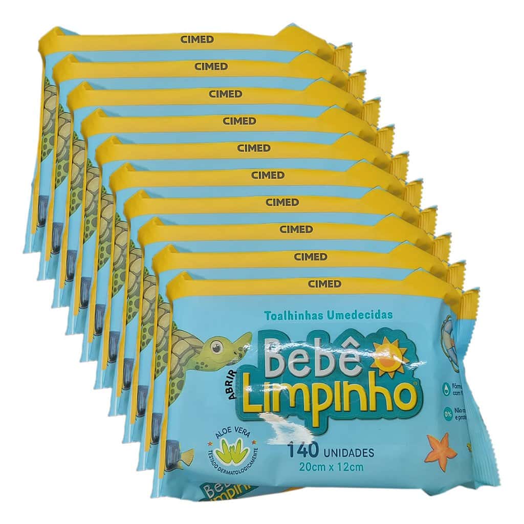 kit 1400 Toalhas Umedecidas Bebê Limpinho, imagem 1 de 1
