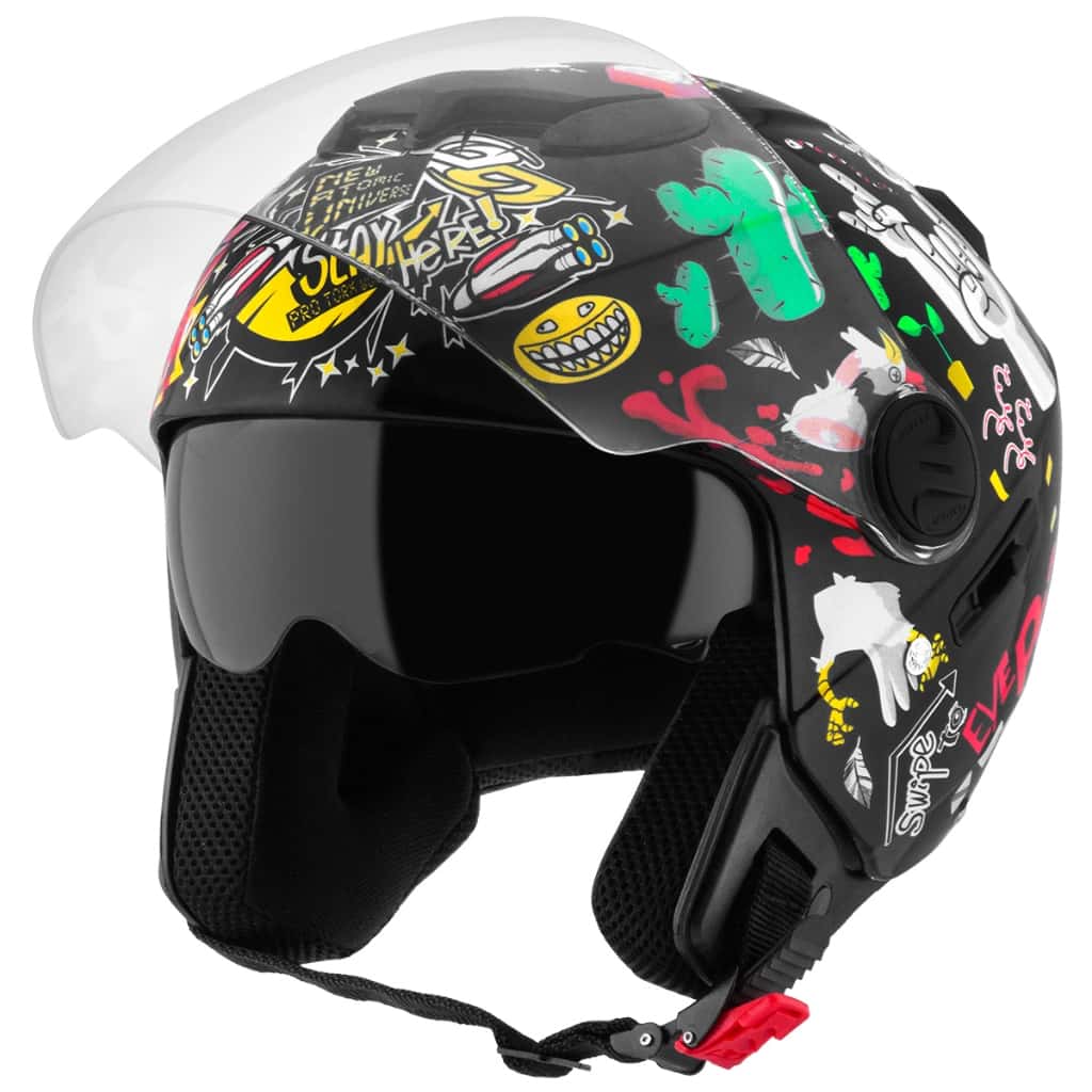 Capacete Moto Aberto New Atomic Universe Com Viseira Interna, imagem 1 de 1