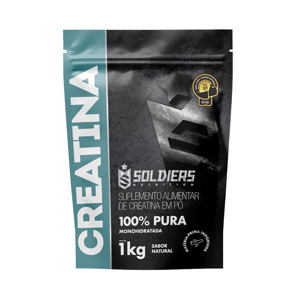 Creatina Suplemento Monohidratada em Pó 100% Pura Importada - Soldiers Nutrition, imagem 1 de 1