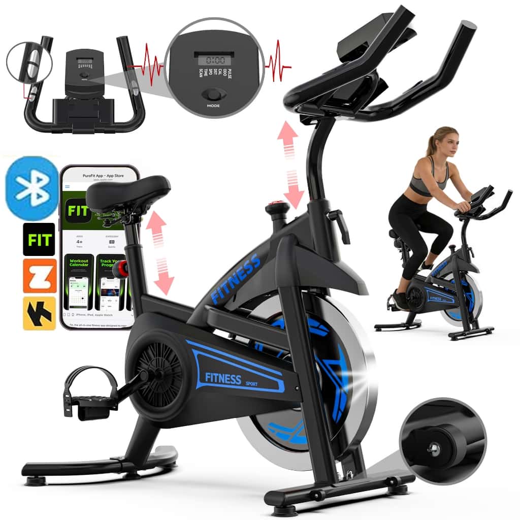 Bicicleta Ergométrica Spinning Profissional Inércia 13kg +Bluetooth App 2m Capacidade De Peso 150 Kg, imagem 1 de 1