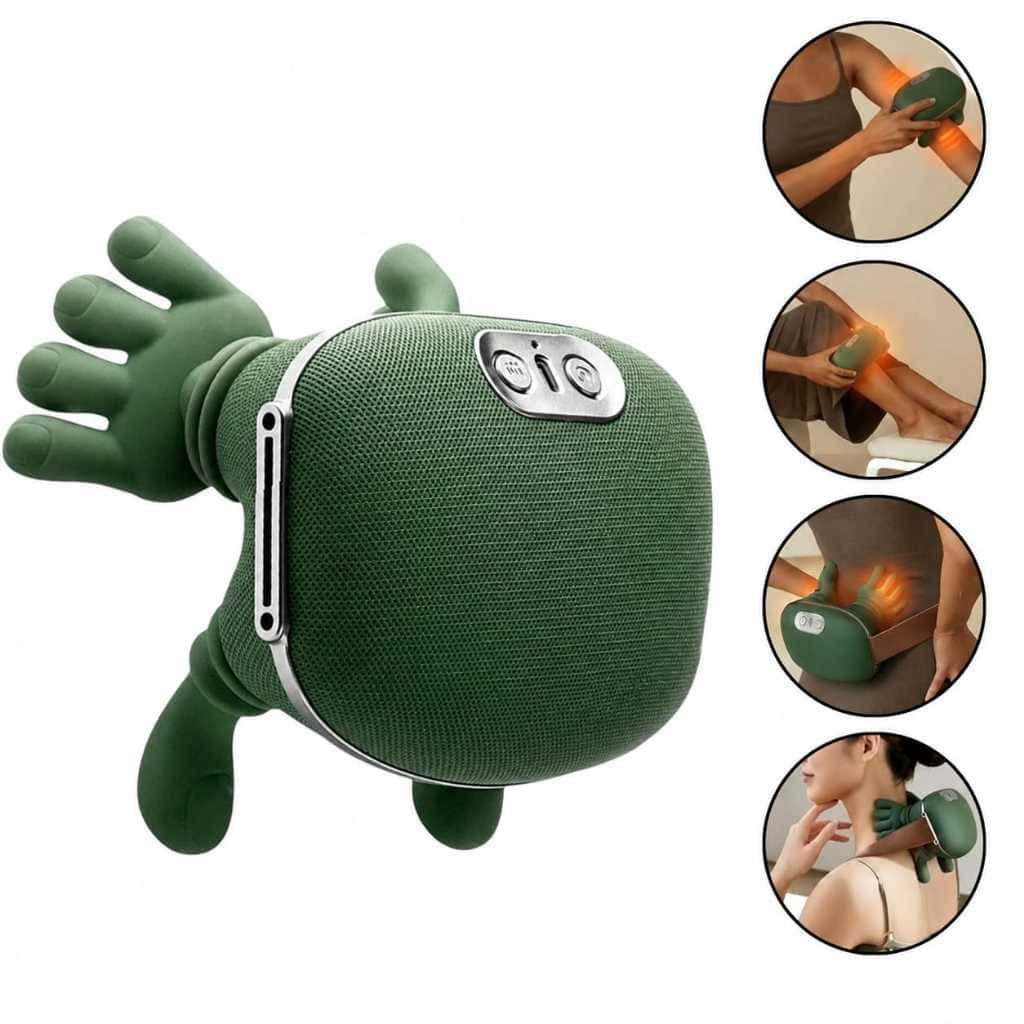 Massageador De Pescoço Elétrico Portátil Aquecimento Relaxamento Tensão Ombro Mãos Massagem Alívio, imagem 1 de 1