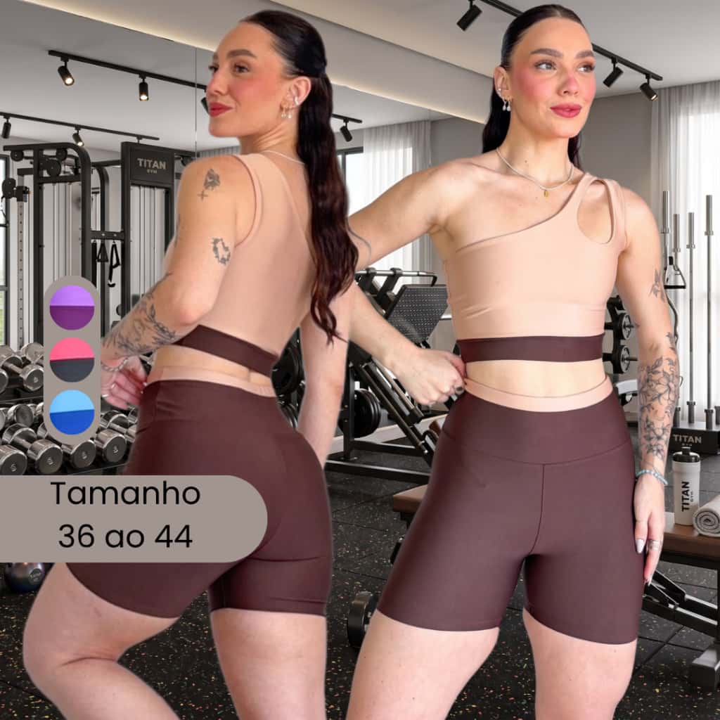 Conjunto Feminino Fitness Short e Top Suplex PREMIUM, imagem 1 de 1