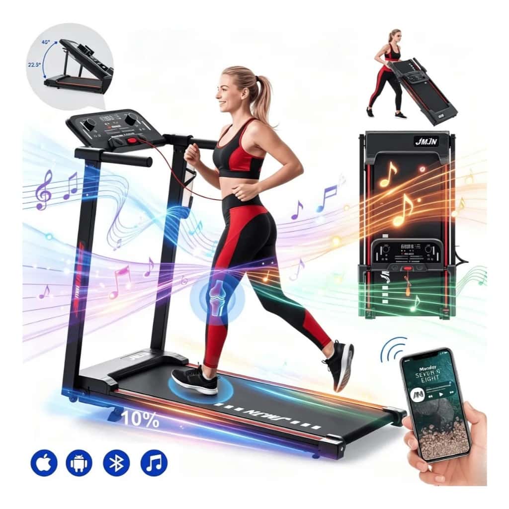 Esteira Elétrica Ergométrica 3.0HP Dobrável Silenciosa Bluetooth 14km/h Capacidade110V/220V Suporta Até 120 kg Residenci, imagem 1 de 1