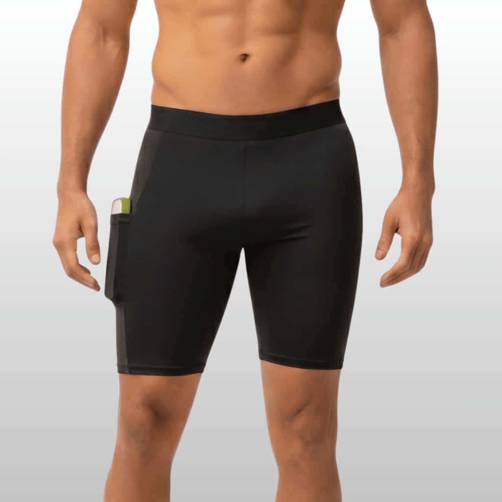 Bermuda Térmica COM BOLSO Masculina Segunda Pele Compressão Proteção Uv 50+ Anti Assaduras Esportes, imagem 1 de 1