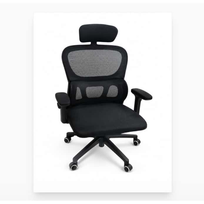 Cadeira De Escritório Ergonômica Presidente Giratória Com Apoio De Cabeça E Lombar Ajustável Confortável, imagem 1 de 1