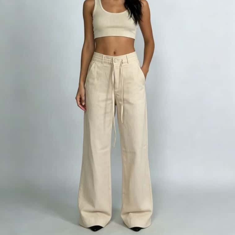 Calça Cintura média Versátil - Perfeita para Looks Casuais e Elegantes, imagem 1 de 1