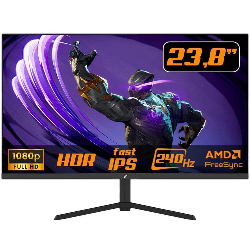 Monitor Gamer SuperFrame Vision 23.8 Pol FHD IPS 240Hz HDR FreeSync/G-Sync SFVSFB-24240-FHD-PRO, imagem 1 de 1