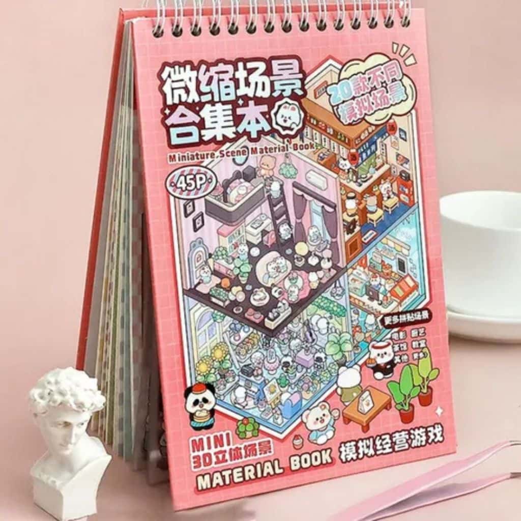 Caderno Adesivos 3d com 20 Cenários para Montar e Decorar_Store, imagem 1 de 1