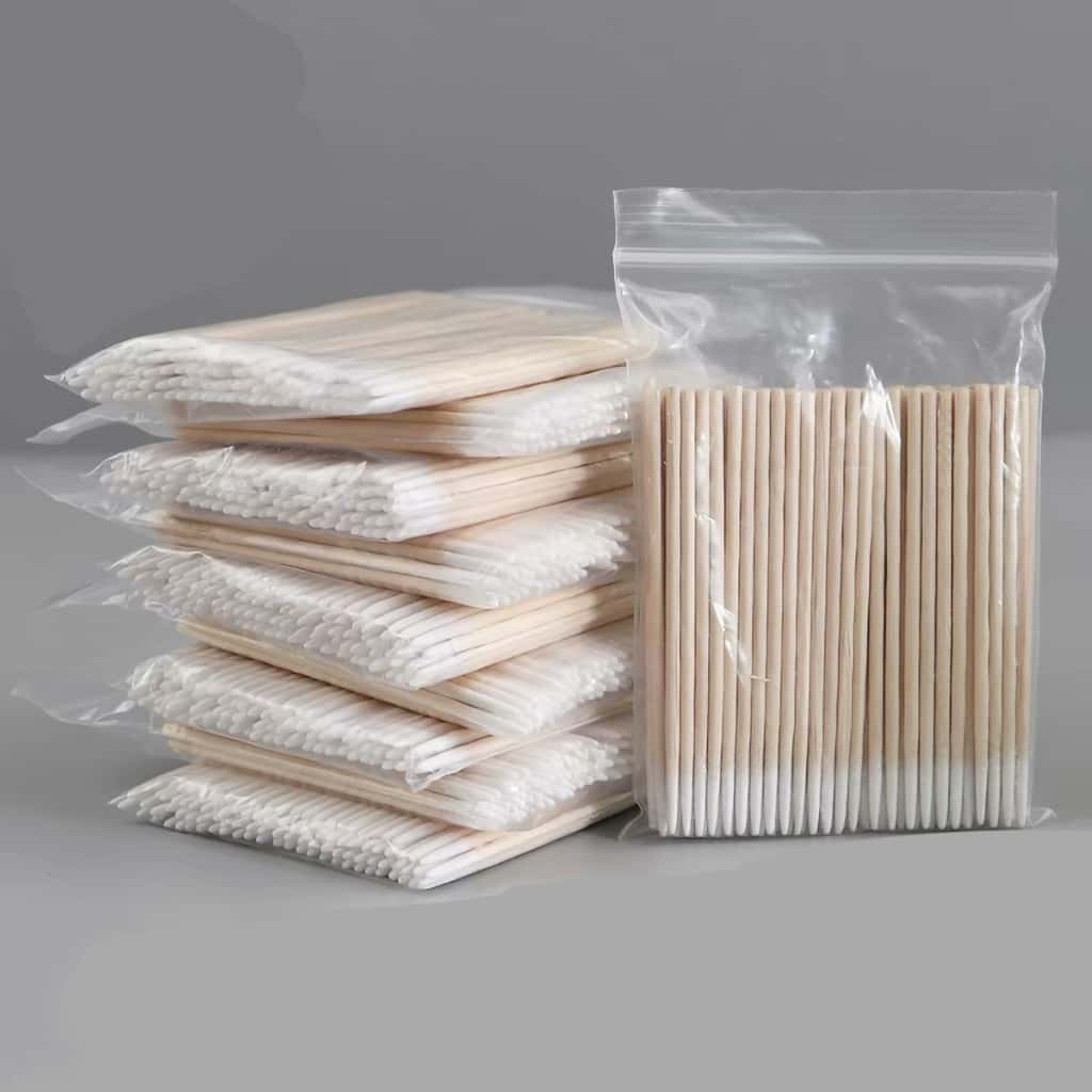 Kit 100-1000 Palitos Com Algodão De Limpeza Alinhamento Henna Micropigmentação Unha Boca, imagem 1 de 1