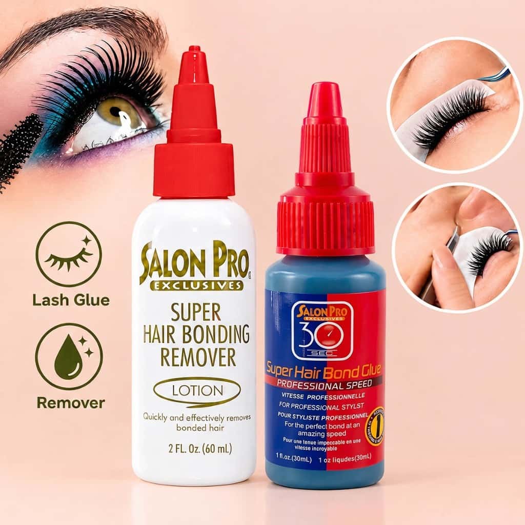 Kit Cola para Extensão de Cílios + Removedor Profissional, Secagem Rápida, Alta Fixação,Para Fio a Fio, Uso Profissional, imagem 1 de 1