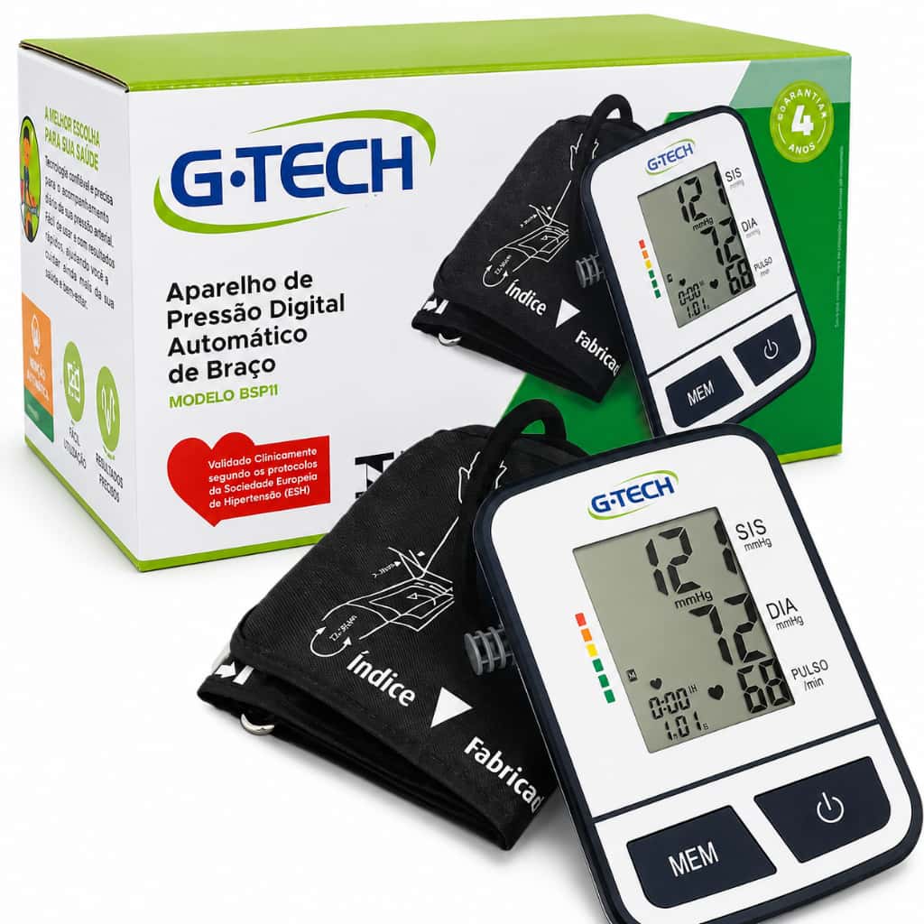 Aparelho Pressão Digital G-Tech BSP11 Braço Automático, imagem 1 de 1