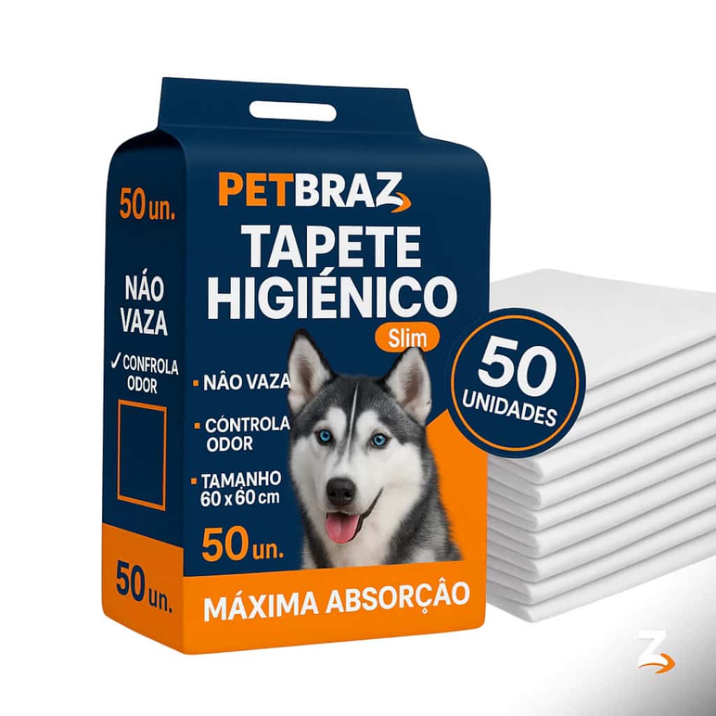 Tapete Higiênico Descartável para Cachorro Unidades 60x60 cm - Fralda Pet Xixi Cão Pequeno Médio, imagem 1 de 1