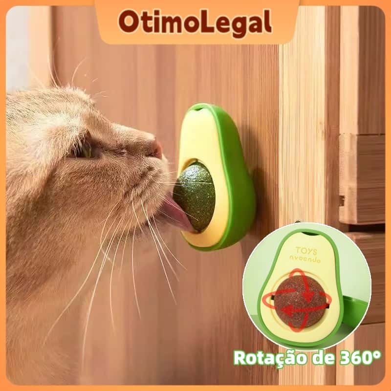 Abacate De Brinquedo Para Gatos Com Catnip Erva Gato Natural Otimolegal, imagem 1 de 1