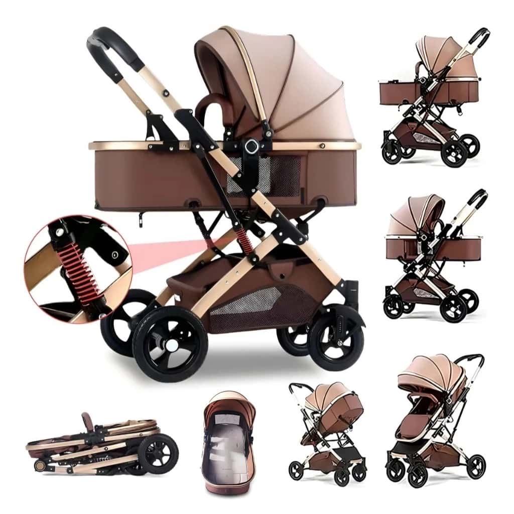 Carrinho De Bebê Passeio Alça Reversível System Até 15 Kg Completo 3 EM 1 Com - Modelo Europeu Luxo, imagem 1 de 1