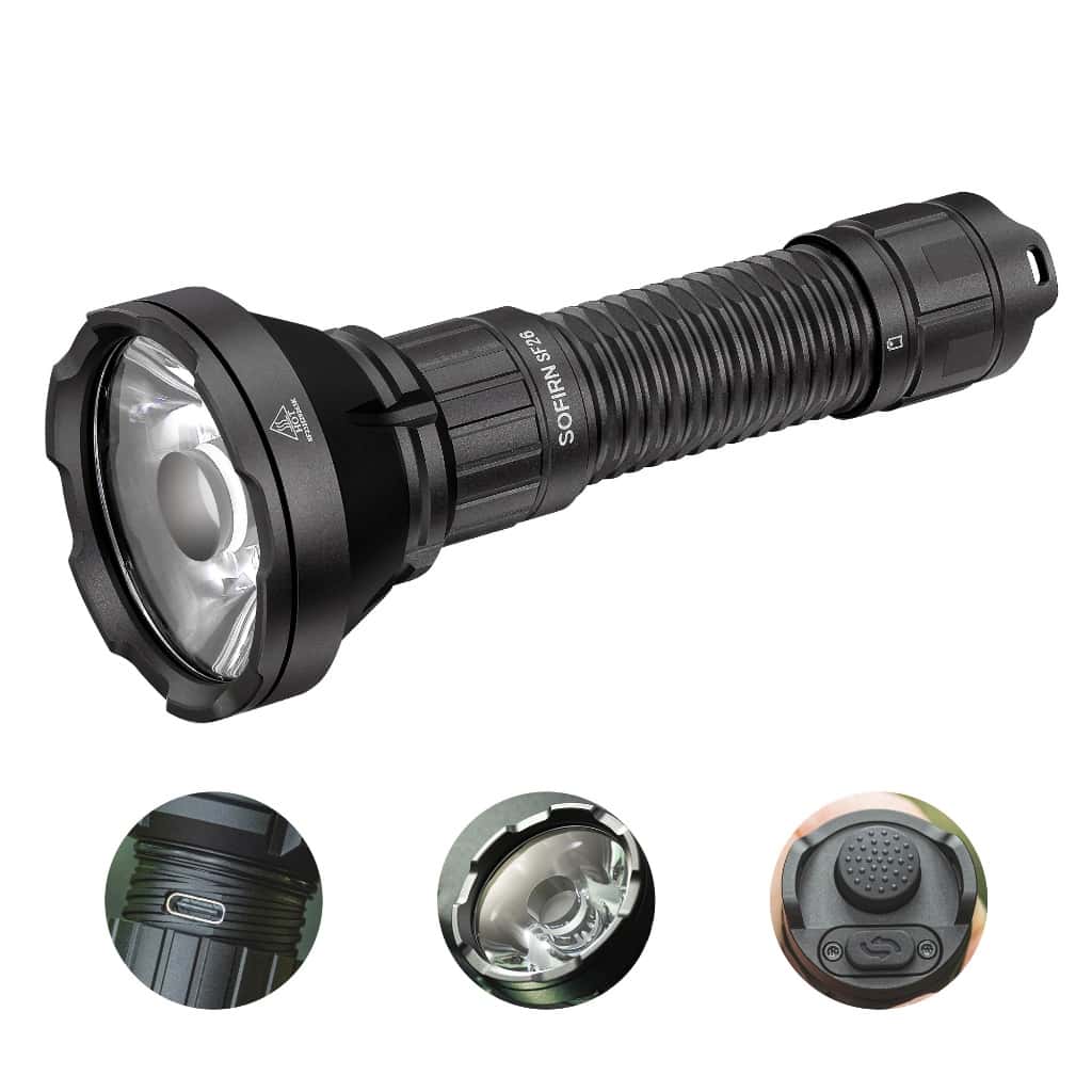 Lanterna Sofirn SF26 Recarregável Brilhante EDC Luz Máxima De 2.000 Lúmens , Pequena LED SFT40 Com Interruptor Traseiro, imagem 1 de 1