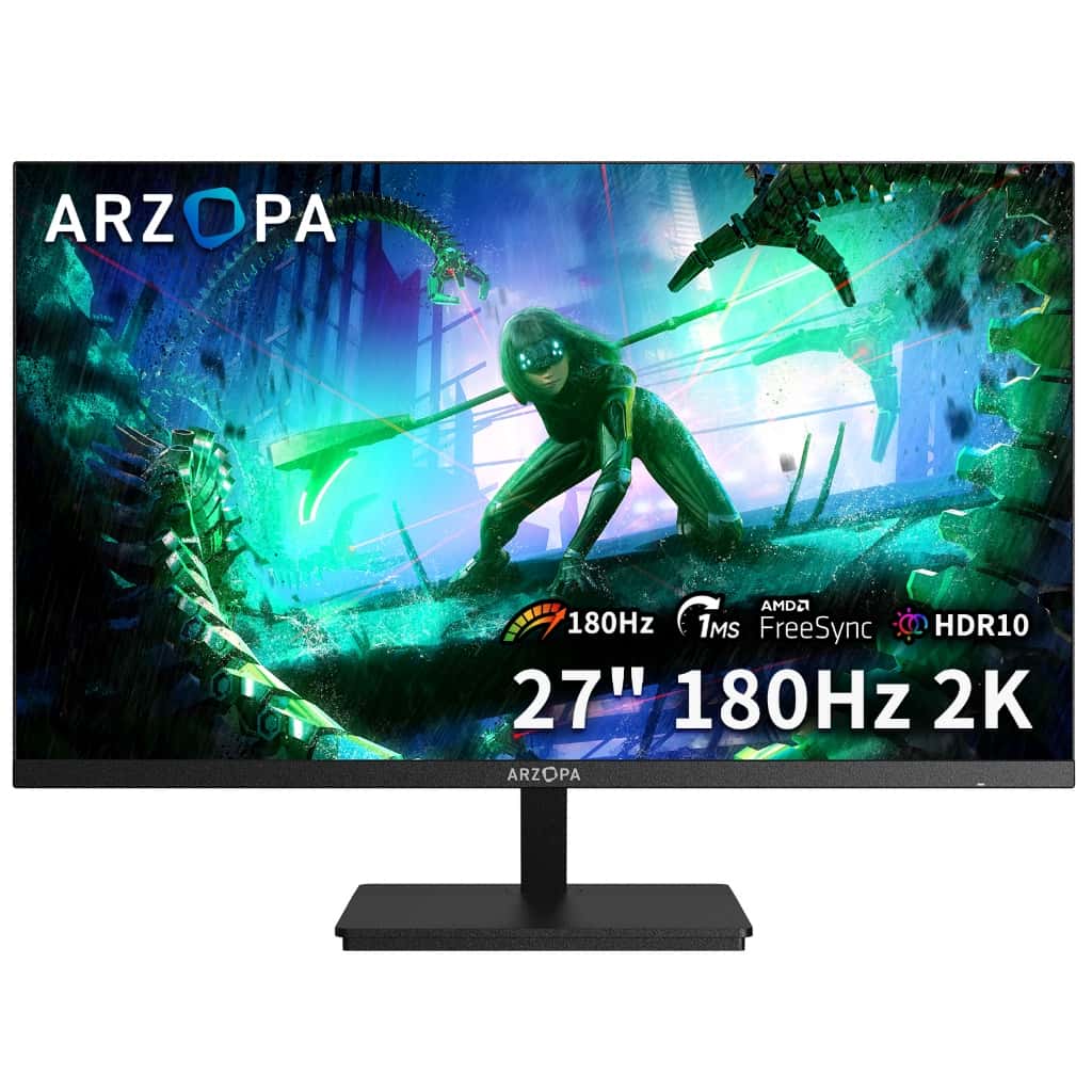 Monitor Gamer ARZOPA M1RC, 27" 2K QHD 180Hz IPS, 1ms, 115% sRGB, USB-C, HDMI, Display Port, imagem 1 de 1