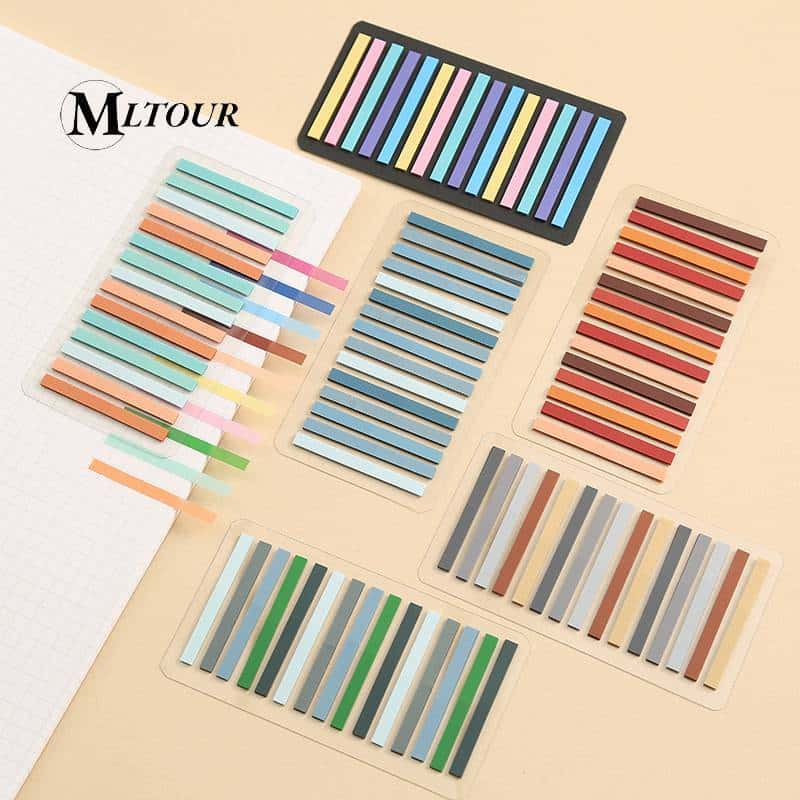 300 Folhas De Memo Pads De Tira Ultra Fina Marca Do Livro Transparent Self-adhesive Sticky Index Sticker Office, imagem 1 de 1