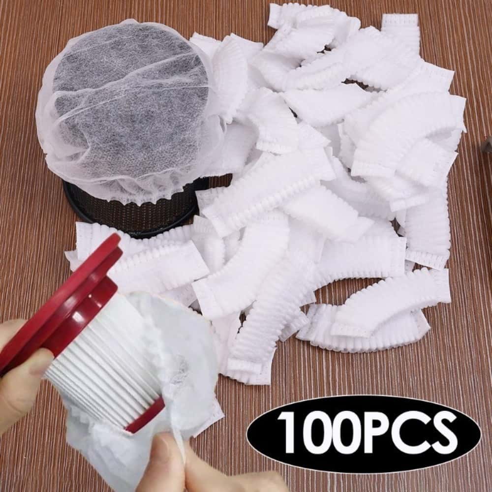 100 peças de filtro de aspirador de pó descartável capa protetora-tecido não lavável portátil, imagem 1 de 1