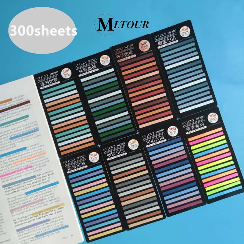 300 Folhas Ultra-Fino Transparente Notas Adesivas Papelaria Etiquetas Solta Índice Digital Adesivos, imagem 1 de 1
