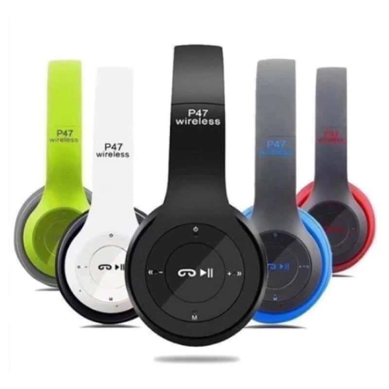 Fone P47 Headphone Sem Fio Estéreo Redução de Ruídos Bluetooth 5.0 Universal, imagem 1 de 1