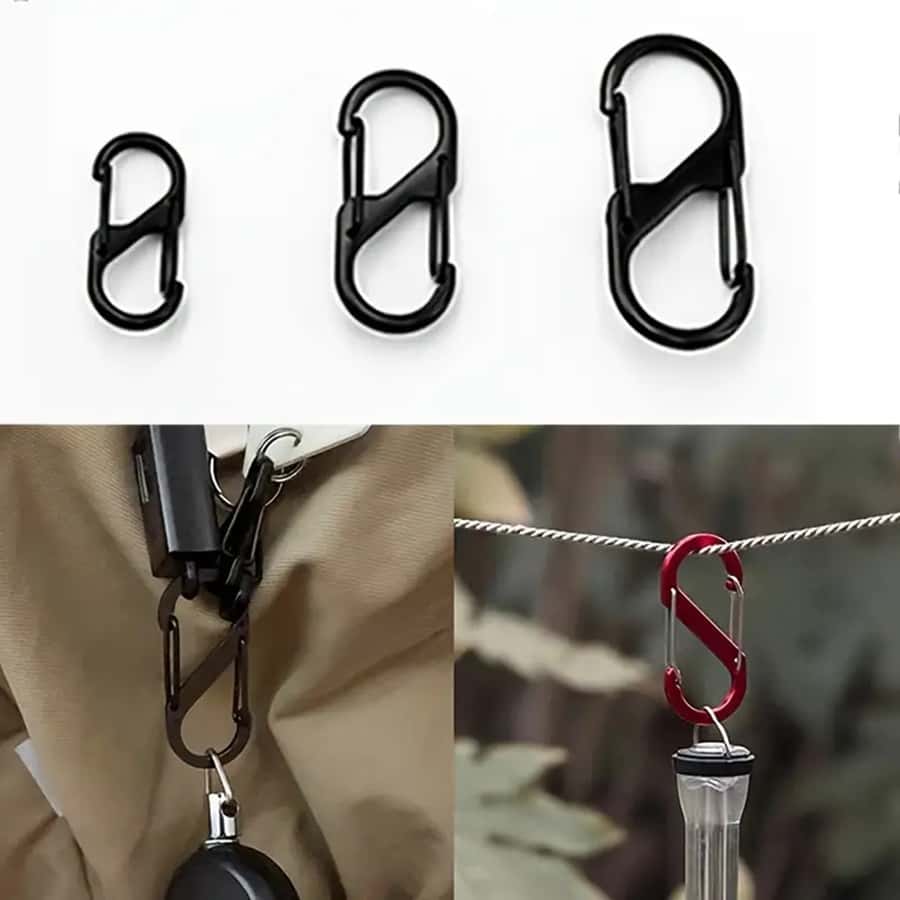 5 Pcs Zipper Clipes Anti-Furto Com Mola Dupla Pull Locks S Fechadura Fecho De Correr Em Forma De Mochila, imagem 1 de 1