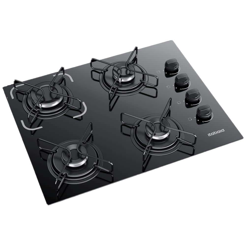 Fogão Cooktop 4 Bocas Bivolt Itatiaia Essencial Preto, imagem 1 de 1