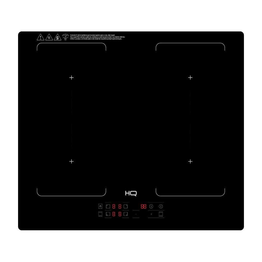 Cooktop De Indução Embutir HQ 4 Bocas Painel Touch Free Zone Preto 7000W HQ-IDE7004FZ 220V, imagem 1 de 1