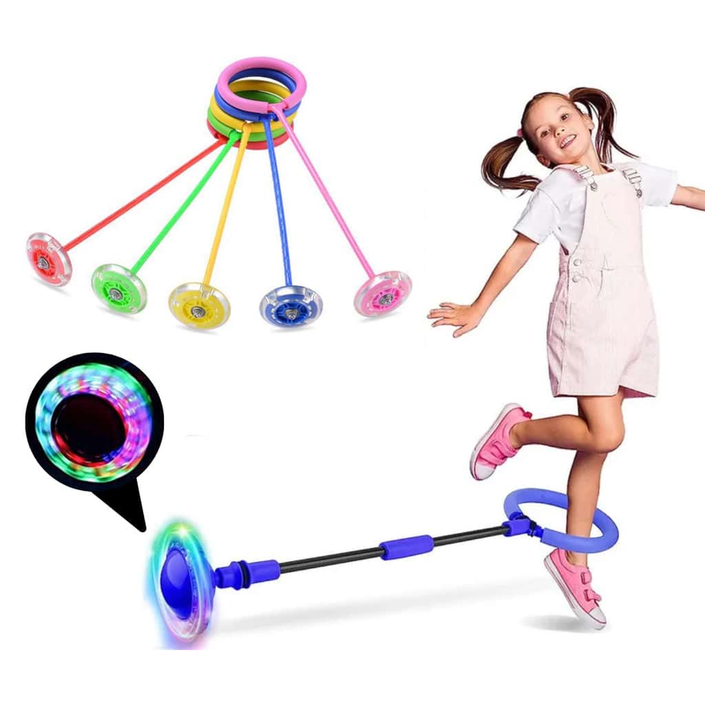 Pula Corda Giratório Com Led Brinquedo Infantil Gira Pula Corda LED Pisca/Pisca, imagem 1 de 1