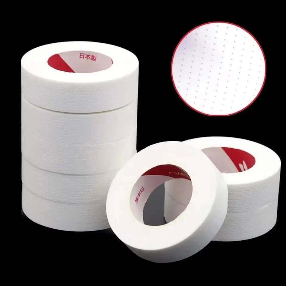 Kit 12 Rolos Fita De Estilo Japonês Enxerto Para Cílios Respirável Lindo Isolante Inferiores Postiços S-15, imagem 1 de 1