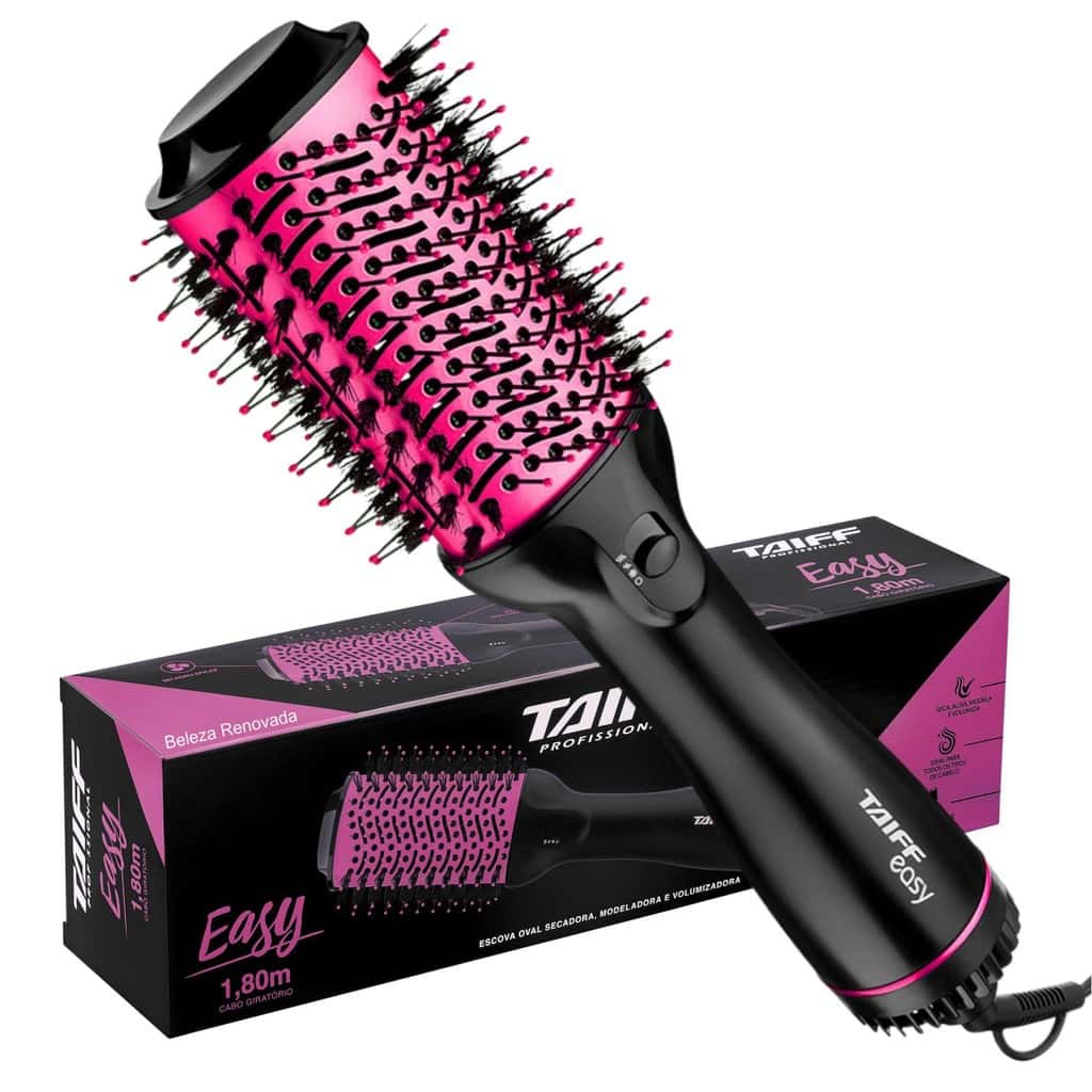 Escova secador Modeladora Taiff Oval Easy Pink Original, imagem 1 de 1