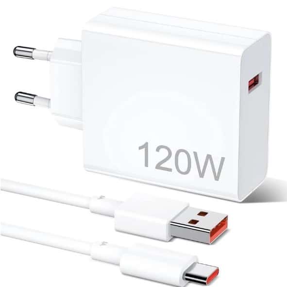 Carregador rápido de 120W 67W com 6A USB C cabo 1M para Mi Turbo Charge Turbo Power Cabo USB + Cabo Tipo C, imagem 1 de 1